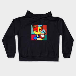 Abstract Cat Collection Part 1 Kids Hoodie
